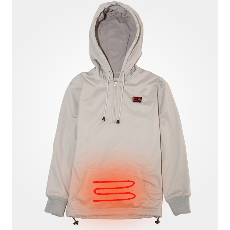 heated pullover hoodie